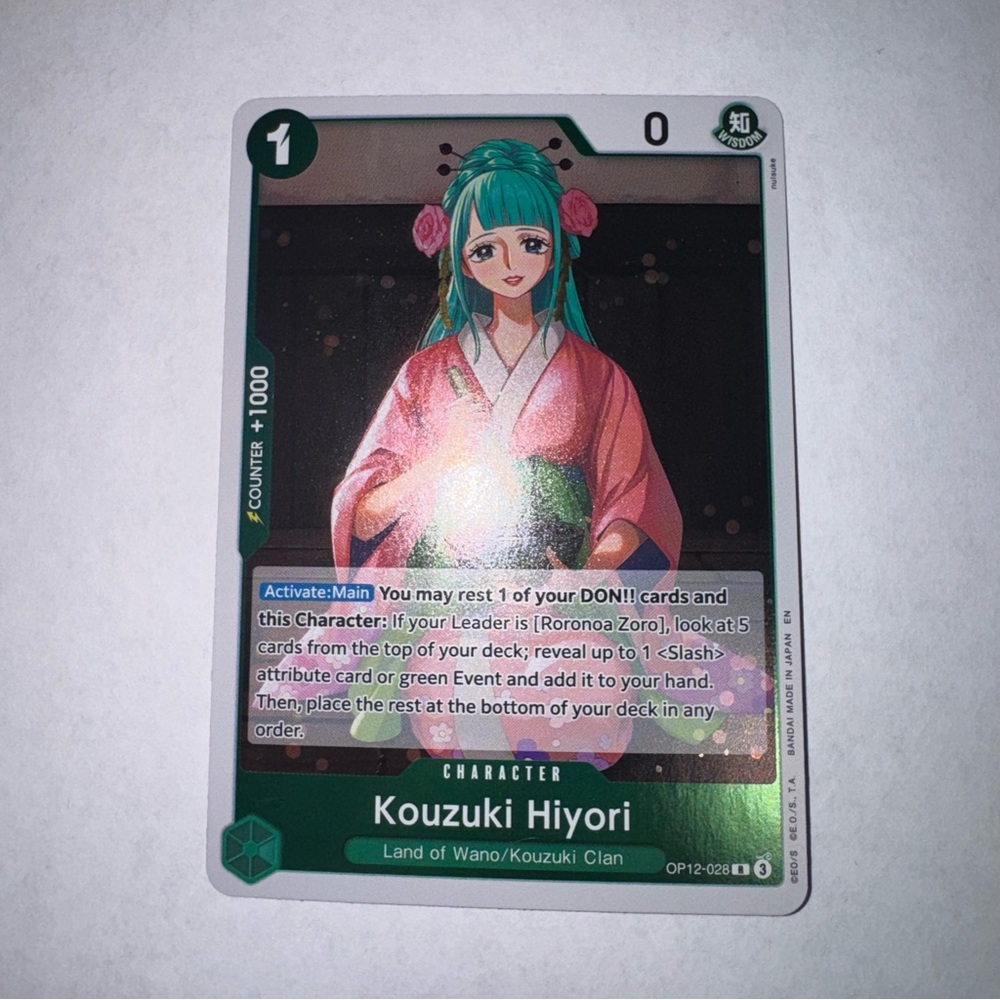 Kouzuki Hiyori R Legacy of the Master OP12-028 NM